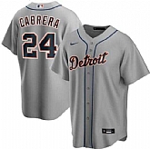 Tigers 24 Miguel Cabrera Gray 2020 Nike Cool Base Jersey Dzhi,baseball caps,new era cap wholesale,wholesale hats